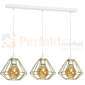 Lampa wisząca LUPO WHITE/GOLD 3xE27 MLP6267