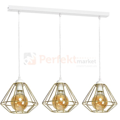 Lampa wisząca LUPO WHITE/GOLD 3xE27 MLP6267