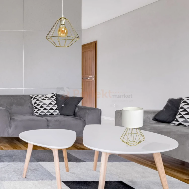 Lampa stojąca LUPO WITE/GOLD 1xE27 MLP6268
