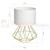 Lampa stojąca LUPO WITE/GOLD 1xE27 MLP6268