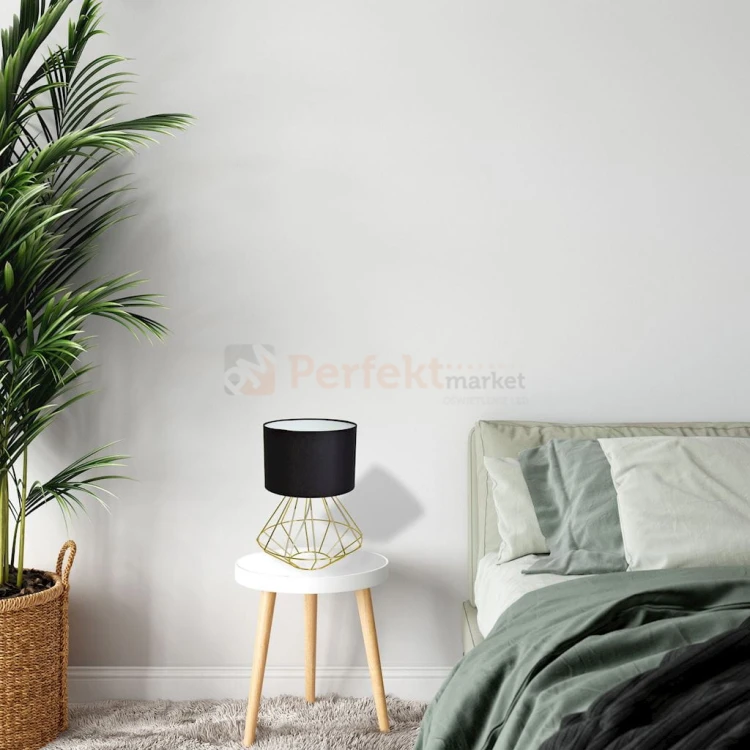 Lampa stojąca LUPO BLACK/GOLD 1xE27 MLP6272