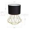 Lampa stojąca LUPO BLACK/GOLD 1xE27 MLP6272