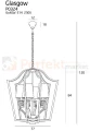 lampa wisząca chrom hapton p0324 Glasgow perfektmarket lampy size