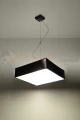 nowoczesna lampa minimal perfektmarket design wisząca sufitowa kwadratowa LED HORUS 35 czarna light.jpg