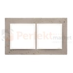 Simon 54 nature ramka podwójna beton betonowa al_betone szara DRN2/91 perfektmarket