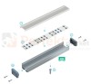Zaślepki do profilu sileda napowierzniowy aluminiowa alu srebrna biała perfektmarket sklep elektryczny oświetlenie_led