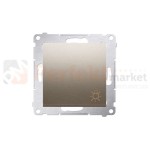 Simon 54 Przycisk światło złoty mat metalizowany bez ramki DS1.01/44 perfektmarket
