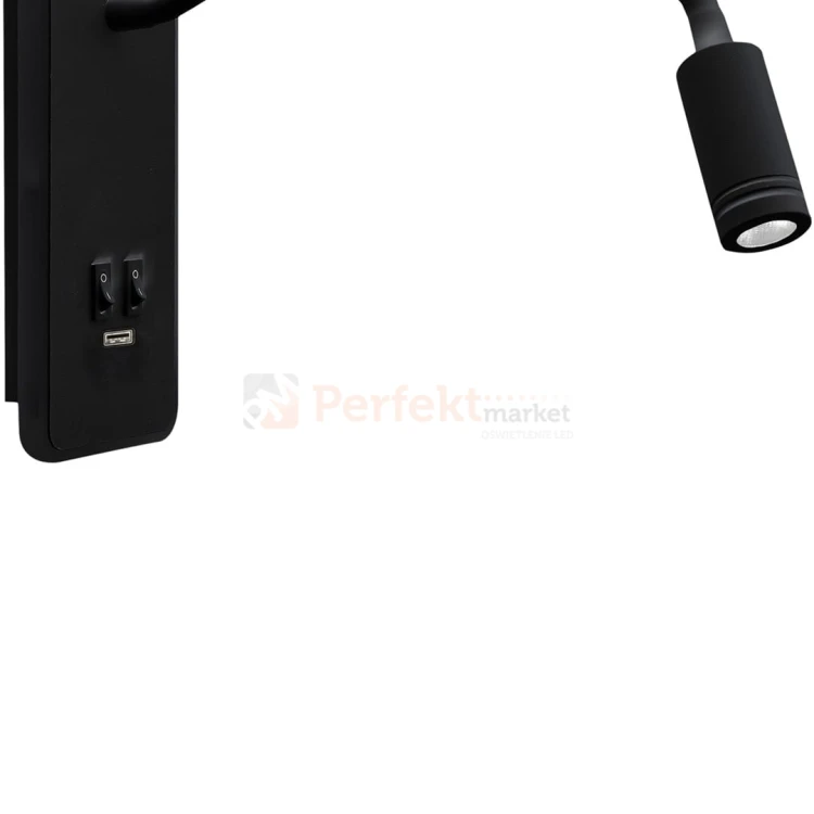 Lampka nocna BASE 8W+2W BLACK ML63500