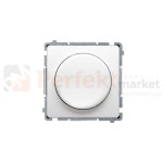 Ściemniacz do LED ściemnialnych, naciskowo-obrotowy, jednobiegunowy biały W układzie schodowym Simon Basic BMS9L.01/11
 perfektmarket hurtownia_elektryczna