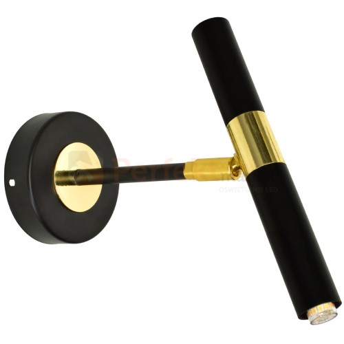 Kinkiet MONZA BLACK / GOLD 1xG9 8W MLP6332
