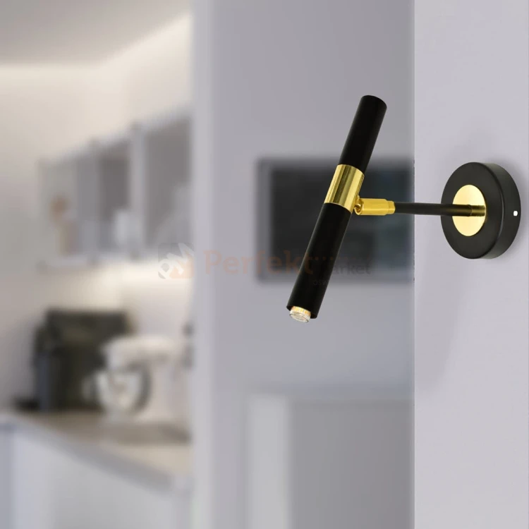Kinkiet MONZA BLACK / GOLD 1xG9 8W MLP6332