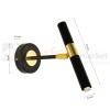 Kinkiet MONZA BLACK / GOLD 1xG9 8W MLP6332