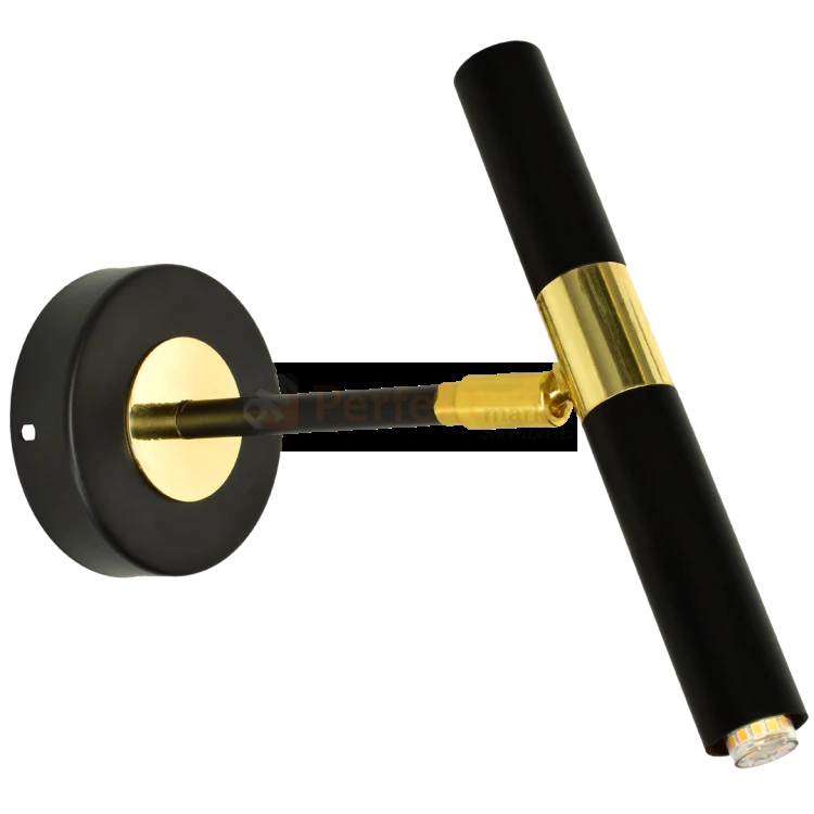 Kinkiet MONZA BLACK / GOLD 1xG9 8W MLP6332