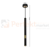 Lampa wisząca MONZA BLACK / GOLD 1xG9 8W MLP6333