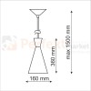 modern lampa p306c czarna wisząca led design size okrągła edison minimal styl perfektmarket.jpg