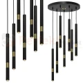 Lampa wisząca MONZA BLACK / GOLD 7xG9 8W MLP6385