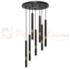 Lampa wisząca MONZA BLACK / GOLD 7xG9 8W MLP6385