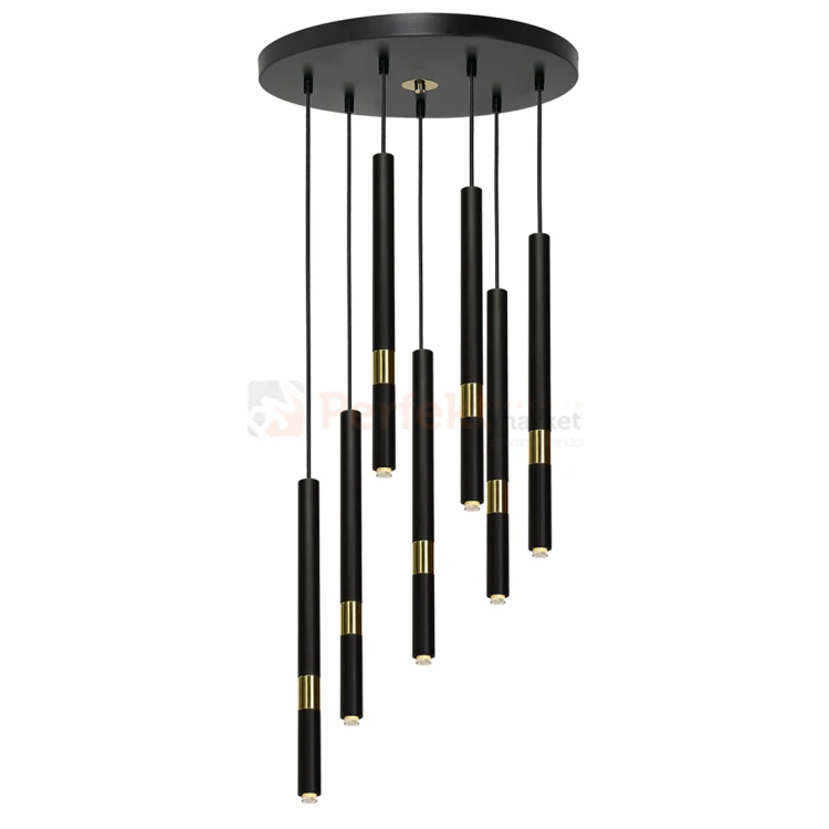 Lampa wisząca MONZA BLACK / GOLD 7xG9 8W MLP6385
