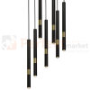 Lampa wisząca MONZA BLACK / GOLD 7xG9 8W MLP6385
