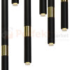Lampa wisząca MONZA BLACK / GOLD 7xG9 8W MLP6385