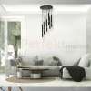 Lampa wisząca MONZA BLACK / GOLD 7xG9 8W MLP6385