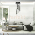 Lampa wisząca MONZA BLACK / GOLD 7xG9 8W MLP6385