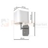 Kinkiet NAPOLI WHITE/CHROME 1xE27 ML6359