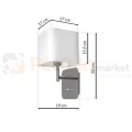 Kinkiet NAPOLI WHITE/CHROME 1xE27 ML6359