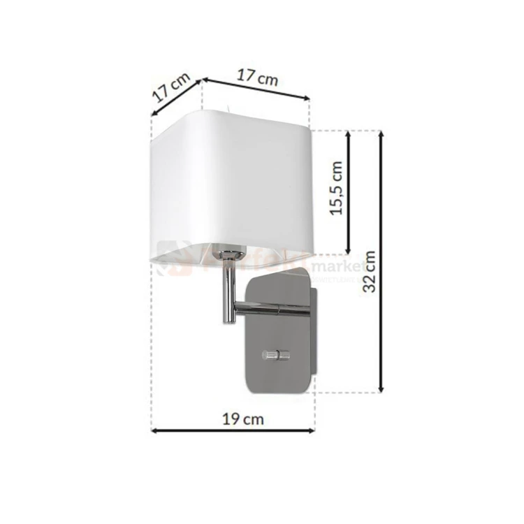 Kinkiet NAPOLI WHITE/CHROME 1xE27 ML6359