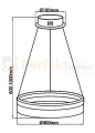 Lampa wisząca LED Ring 405