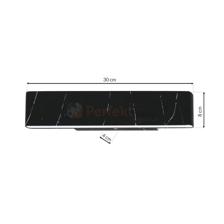 kinkiet PIERCE BLACK 12W LED ML6471