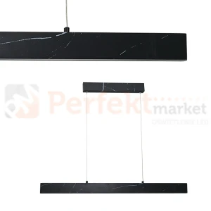 Lampa wisząca PIERCE BLACK 18W LED ML6473 marmur-imitacja