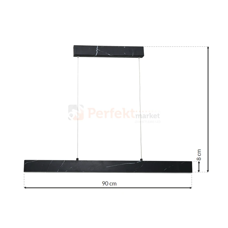 lampa wisząca PIERCE BLACK 18W LED ML6473