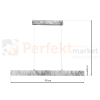 lampa wisząca PIERCE WHITE 18W LED ML6476