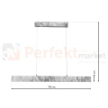 lampa wisząca PIERCE WHITE 18W LED ML6476