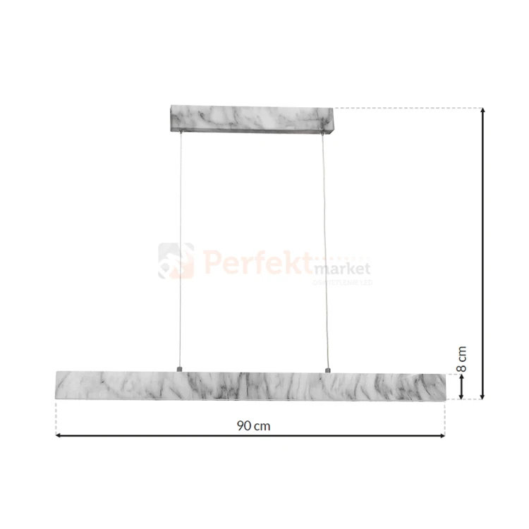 lampa wisząca PIERCE WHITE 18W LED ML6476