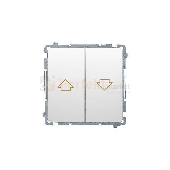 Przycisk żaluzjowy pojedynczy oświetlenie_led LED biały Simon Basic BMZ1.01/11 perfektmarket hurtownia_olsztyn
