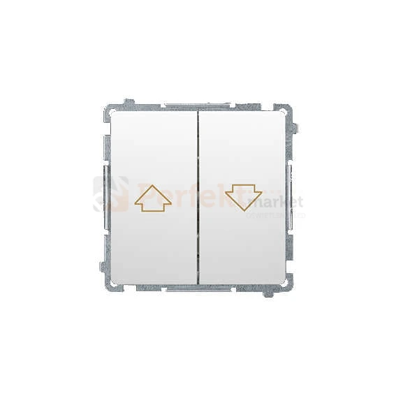 Przycisk żaluzjowy pojedynczy oświetlenie_led LED biały Simon Basic BMZ1.01/11 perfektmarket hurtownia_olsztyn