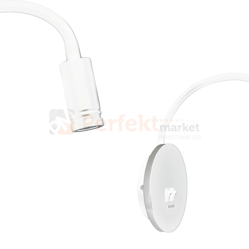 Lampka nocna BASE 8W+2W WHITE ML6353