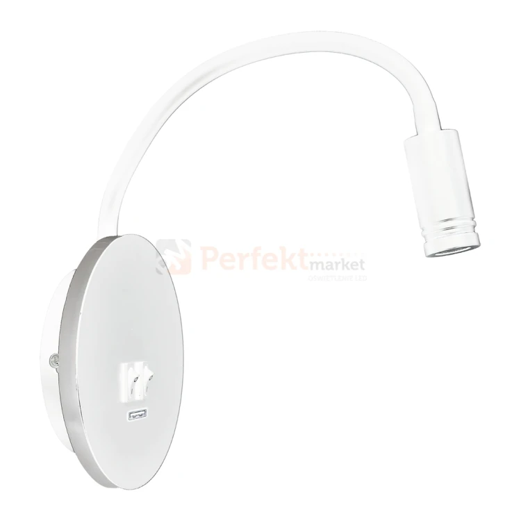 Lampka nocna BASE 8W+2W WHITE ML6353
