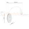 Lampka nocna BASE 8W+2W WHITE ML6353