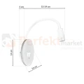 Lampka nocna BASE 8W+2W WHITE ML6353
