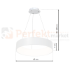 Lampa wisząca OHIO WHITE 24W LED ML6357