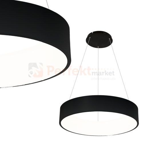 Lampa wisząca OHIO BLACK 24W LED ML6358