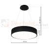 Lampa wisząca OHIO BLACK 24W LED ML6358