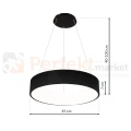 Lampa wisząca OHIO BLACK 24W LED ML6358