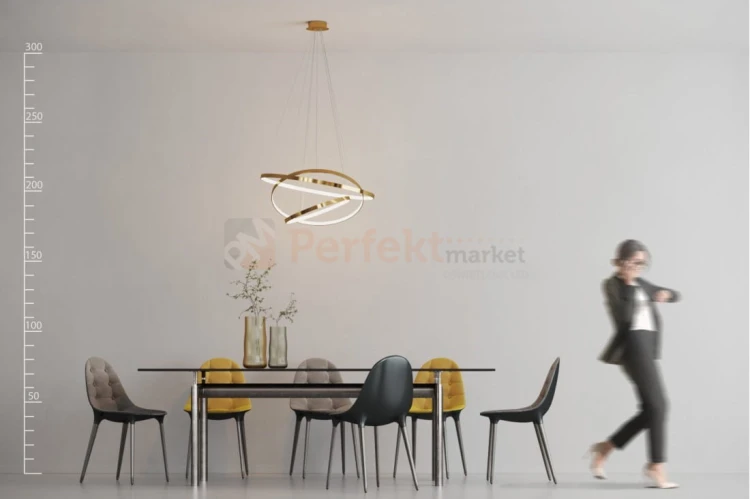 Lampa wisząca Wheel 3 złota AZ29187 LED 3 złote koła ściemnialna aranż.jpg