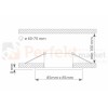 Oczko sufitowe kwadratowe IP44 Black EKZ275