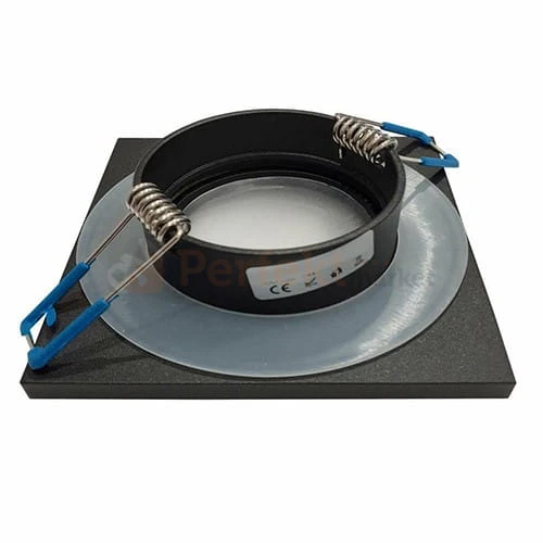 Oczko sufitowe kwadratowe IP44 Black EKZ275