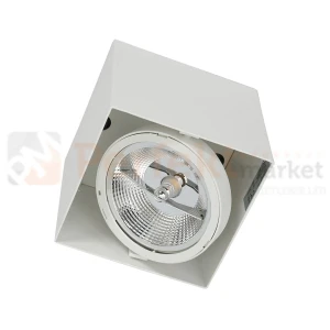 Oprawa sufitowa downlight Plaza AR111 ES111 ruchoma pojedyncza biała